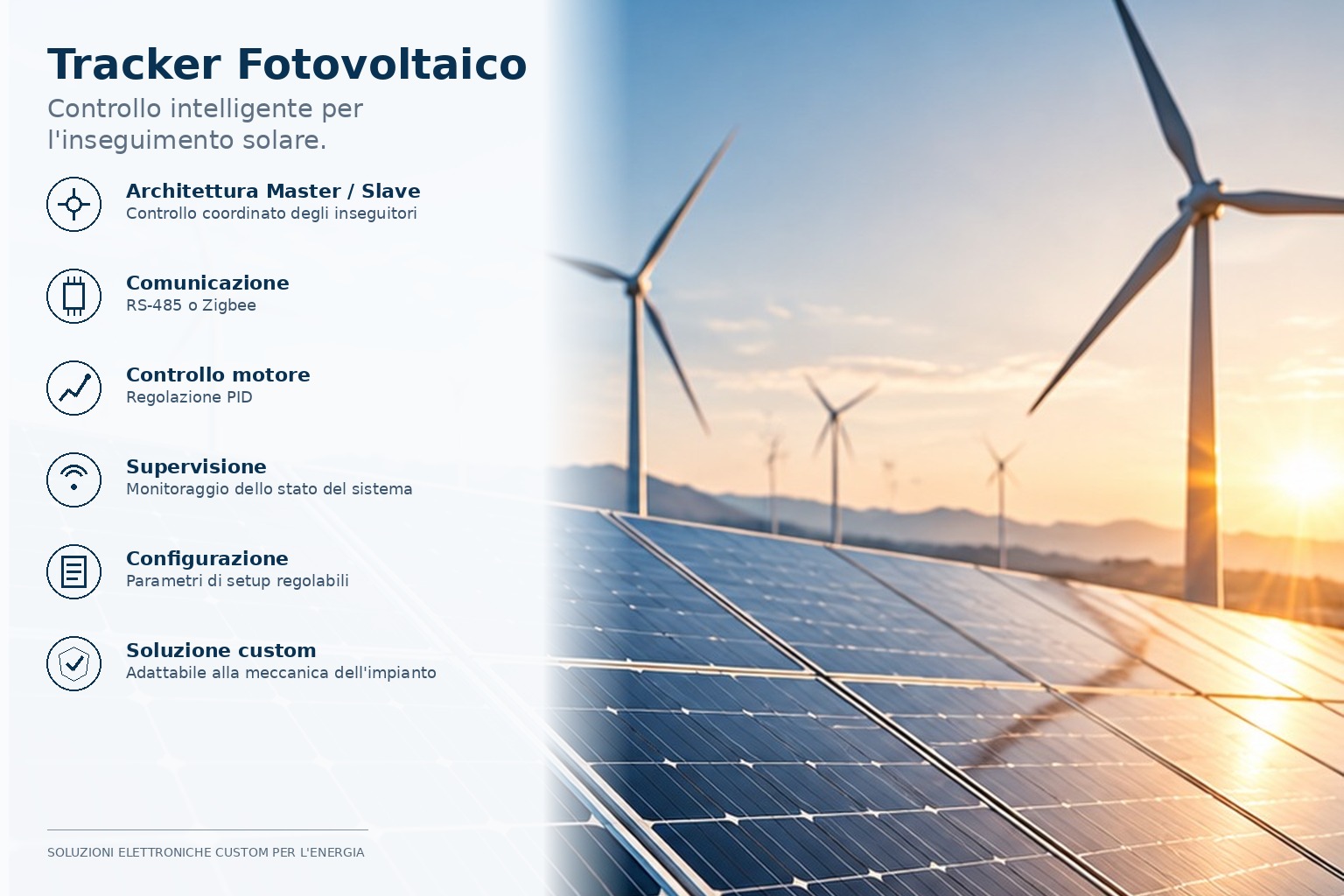 Sistema Tracker per Inseguitore Fotovoltaico
